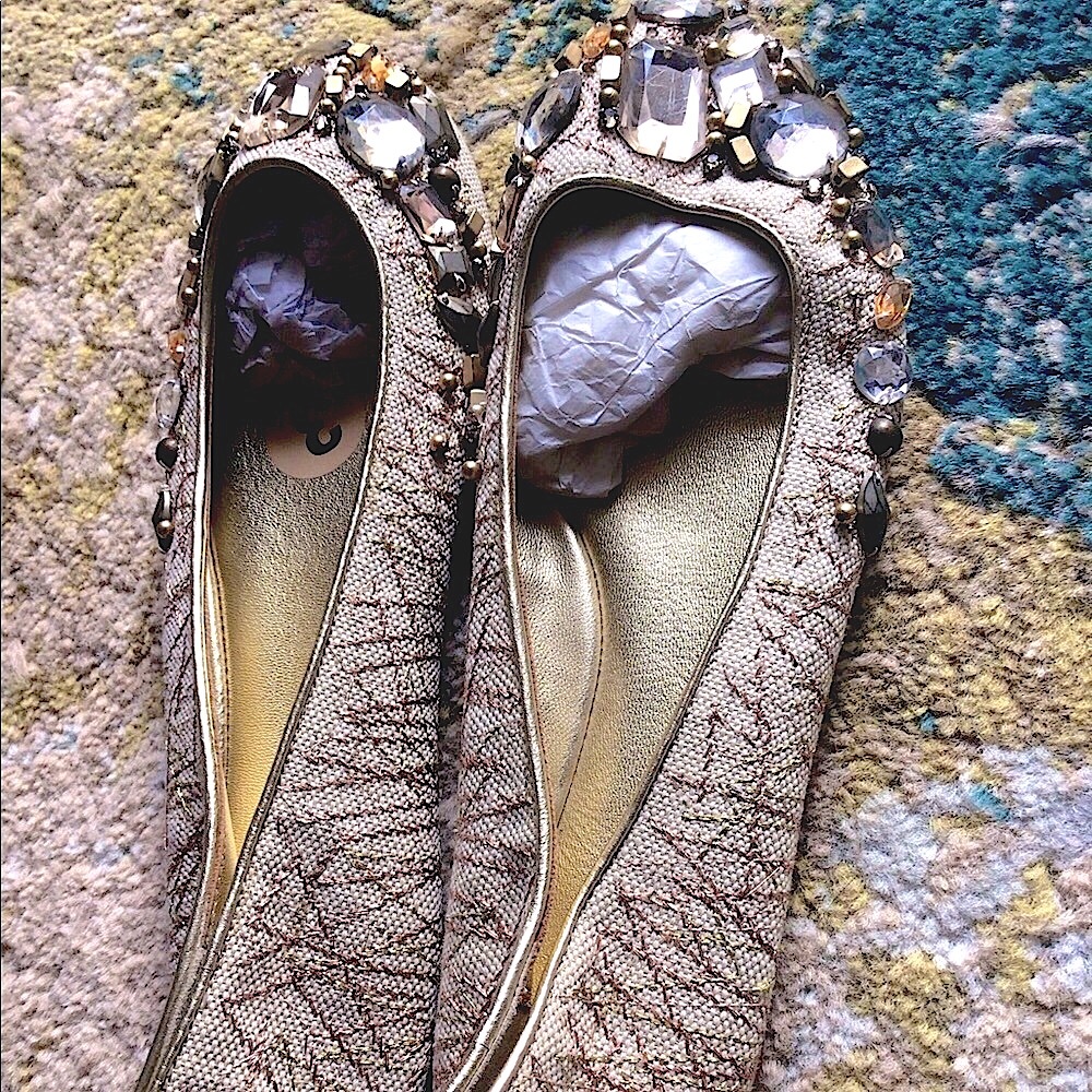 Authentic coach flats new with huge beads! Super cute! Size 6.5
